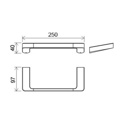 Wieszak na ręcznik X07P324 Ravak 10°