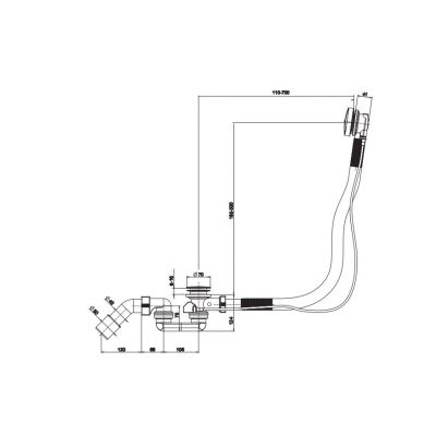 Roca Duo A248213001 syfon do wanny