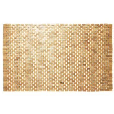 Dywanik łazienkowy 90x52 cm prostokątny brązowy 293324274 Sealskin Woodblock