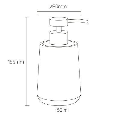 Dozownik do mydła 150 ml drewno 800676 Sealskin Earth