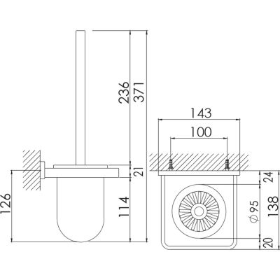 Szczotka toaletowa 4502901 Steinberg
