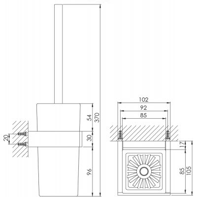 Szczotka toaletowa 4602903 Steinberg