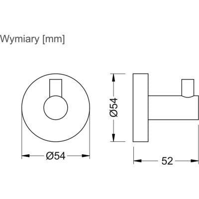 Stella Classic 07311 wieszak na ręcznik chrom
