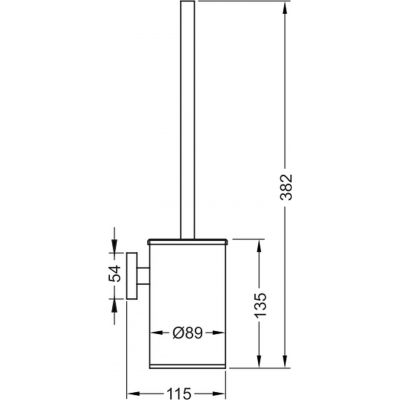 Stella Classic 07433SB szczotka toaletowa stal