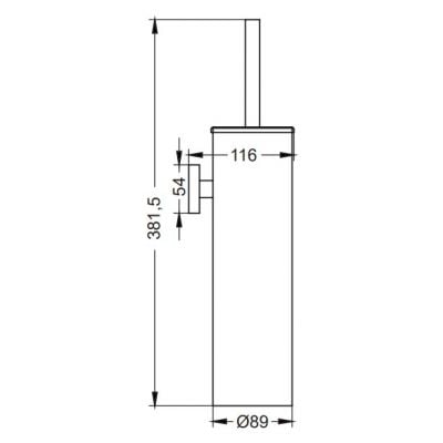 Stella Classic 07435SB szczotka toaletowa stal