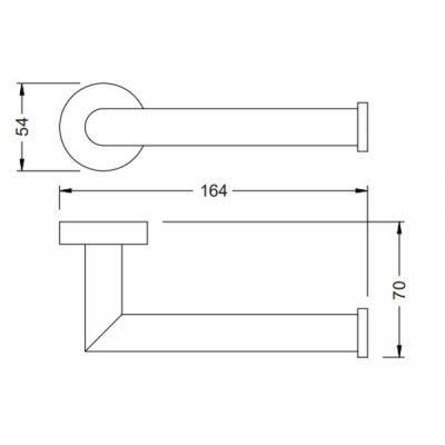 Stella Classic 07445SB uchwyt na papier toaletowy stal