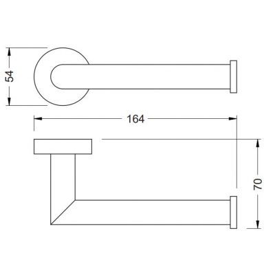 Stella Classic 07445W uchwyt na papier toaletowy biały