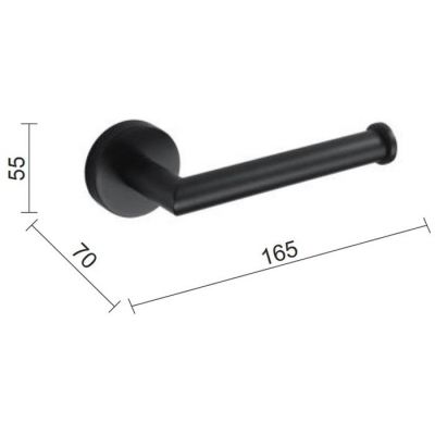 Stella Classic 07445B uchwyt na papier toaletowy czarny