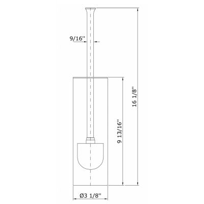 Szczotka toaletowa ZAC555 Zucchetti Bellagio
