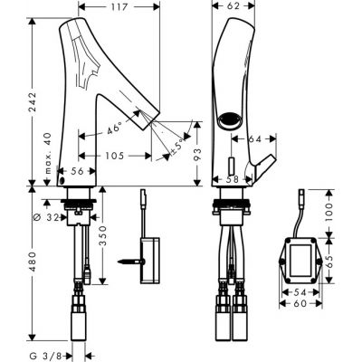 Axor Starck Organic 12171000 bateria umywalkowa