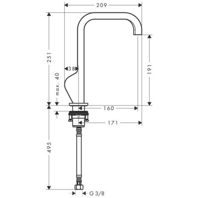 Axor Citterio 39037000 bateria umywalkowa