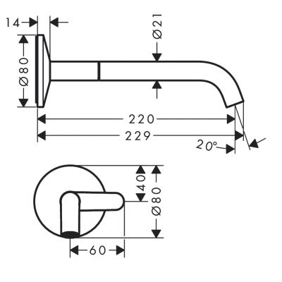 Bateria umywalkowa podtynkowa złota 48112310 Axor One