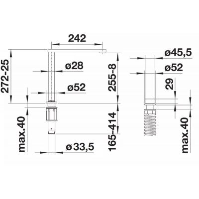 Blanco Eloscope-F II 516672 bateria kuchenna chrom