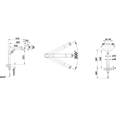 Blanco Vonda 518435 bateria kuchenna stal szlachetna
