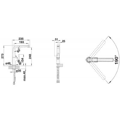 Blanco Avona-S 521278 bateria kuchenna antracyt