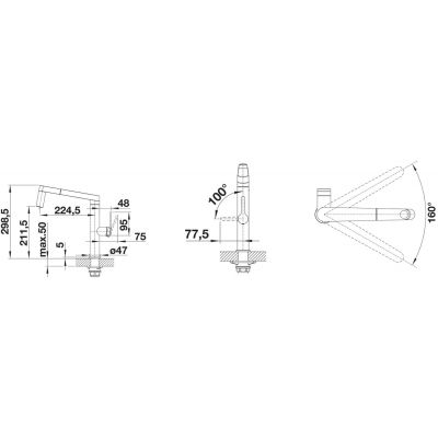 Blanco Panera-S 521547 bateria kuchenna stal szlachetna