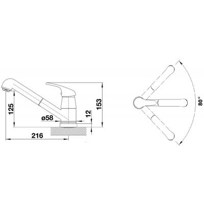 Blanco Daras-S-F 521752 bateria kuchenna chrom