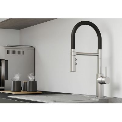 Blanco Catris-S 525792 bateria kuchenna stojąca stal-czarna