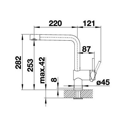 Blanco Linus 525806 bateria kuchenna czarny