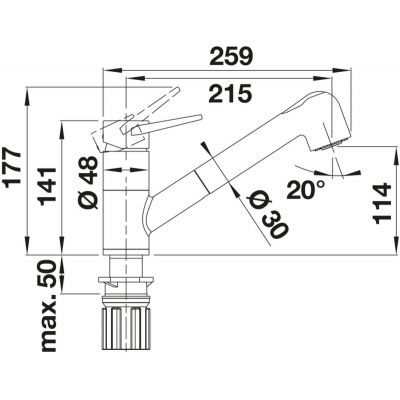 Blanco Wega-S II 526420 bateria kuchenna chrom