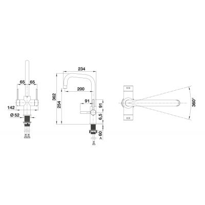 Blanco Jandora 526615 bateria kuchenna stal szlachetna