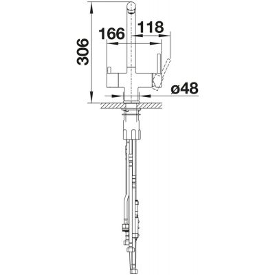 Blanco Fontas-S II 526672 bateria do filtra wody stojąca czarna