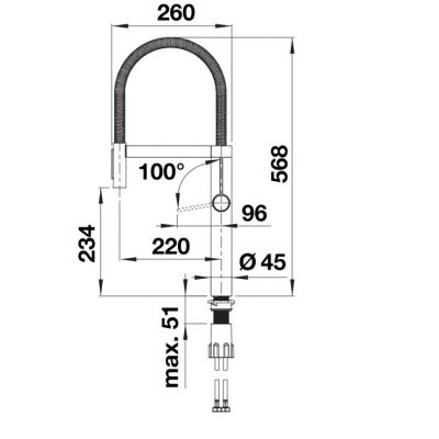 Bateria kuchenna stojąca stal 527463 Blanco Culina-S II