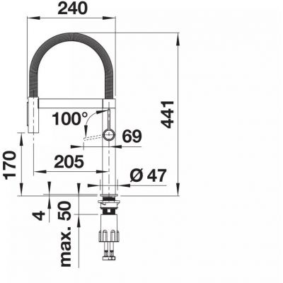 Bateria kuchenna stojąca 527703 Blanco Culina-S Mini