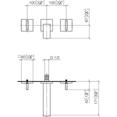 Dornbracht Mem 3670778200 bateria umywalkowa podtynkowa chrom