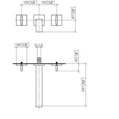 Dornbracht Mem 3671778200 bateria umywalkowa podtynkowa chrom