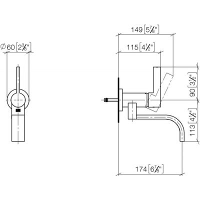 Dornbracht Mem 3680578200 bateria umywalkowa podtynkowa chrom