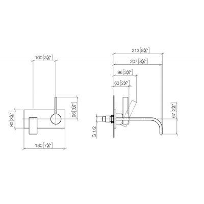 Dornbracht Mem 3686478200 bateria umywalkowa podtynkowa chrom