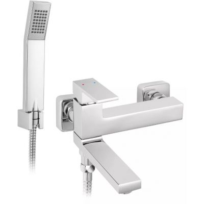 Bateria wannowo-prysznicowa ścienna chrom BZI11R Ferro Zicco