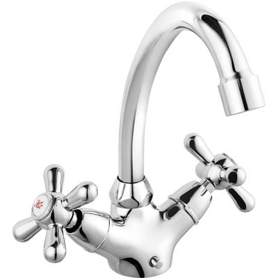 Ferro Retro XR2 bateria umywalkowa stojąca chrom