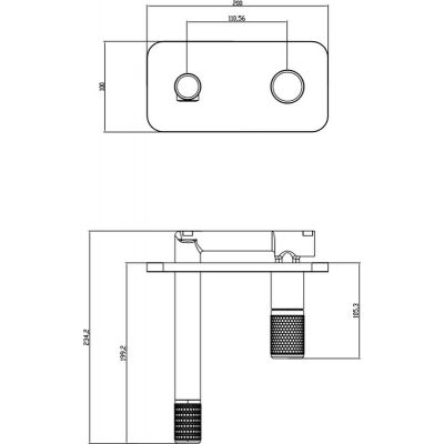 FDesign Ardesia FD1ARD3PA25 bateria umywalkowa podtynkowa kompletna