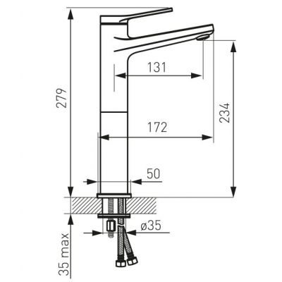FDesign Seppia FD1SPA2L25 bateria umywalkowa