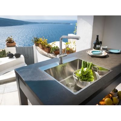 Bateria kuchenna stojąca stal 1150653505 Franke Active L Twist Pull Out Spray