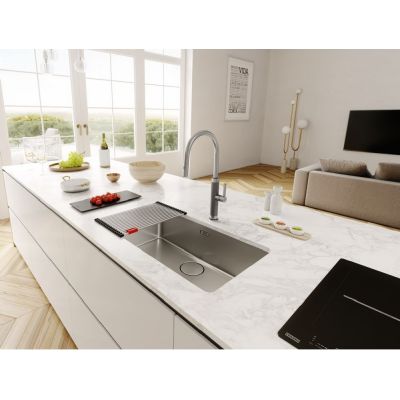 Bateria kuchenna stojąca stal 1150711554 Franke Mythos Masterpiece Pull-Out Spray