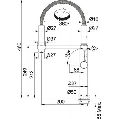 Franke Pescara 360 1150545136 bateria kuchenna