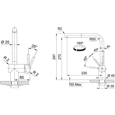 Zestaw Franke 1120717104, 1150628208