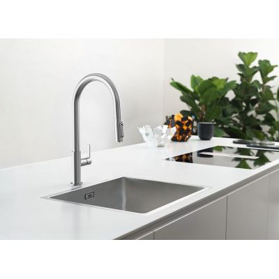 Bateria kuchenna stojąca chrom 1200730870 Franke Maris Slim Clear Water J Pull-Out