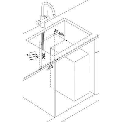 Bateria kuchenna stojąca stal 1600708956 Franke Mythos Water Hub Sparkling