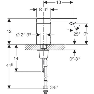 Geberit 186 116256211 bateria umywalkowa