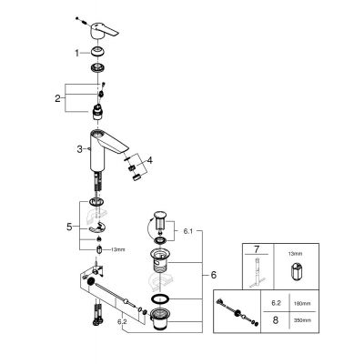 Zestaw Grohe 23455002 + Grohe 24206002