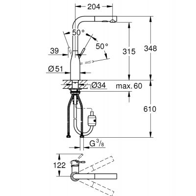 Zestaw Grohe 30270AL0, 31574AL1