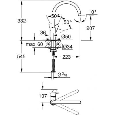 Zestaw Grohe 30529001, 31726SD0