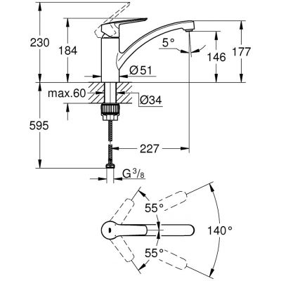 Zestaw Grohe 31574SD1 + Grohe 30530002
