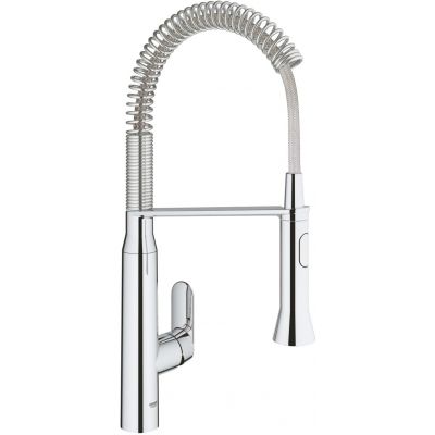 Bateria kuchenna stojąca starlight chrome 31379000 Grohe K7