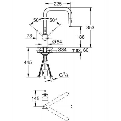 Zestaw Grohe 32322002 + Grohe 31654AP0