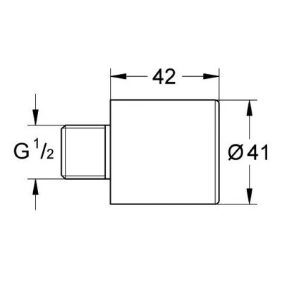 Element dodatkowy baterii 36316000 Grohe Euroeco